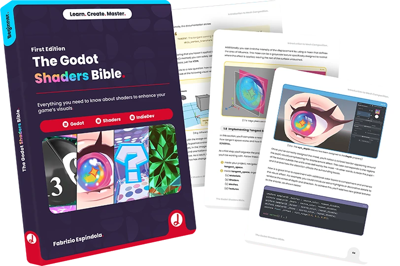 The Godot Shaders Bible Book Cover