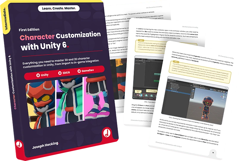 Character Customization with Unity 6 Book Cover